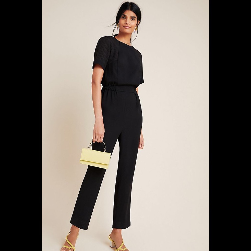 NWT ANTHROPOLOGIE BLAISE TEXTURED JUMPSUIT
